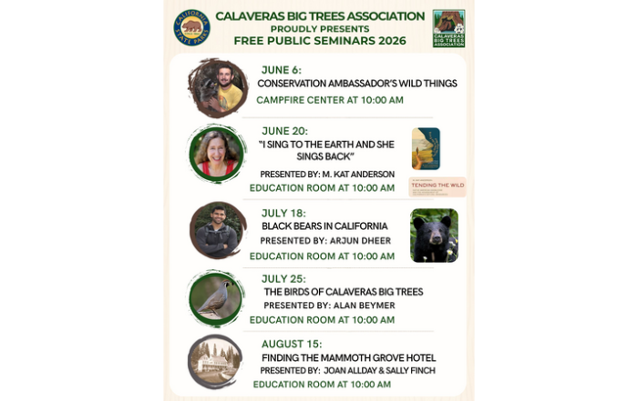 Calaveras Big Trees Association - 2026 Events